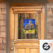 Autocollant Pour Fenêtre Vincent van Gogh - L'église d'Auvers (Porte d'accueil)