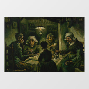Autocollant Pour Fenêtre Vincent van Gogh - Les mangeurs de pommes de terre