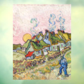 Autocollant Pour Fenêtre Vincent van Gogh - Maisons et figure (Feuille 3)