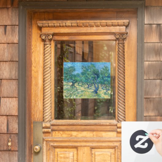 Autocollant Pour Fenêtre Vincent van Gogh - Olive Grove (Porte d'accueil)