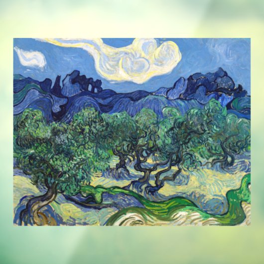 Autocollant Pour Fenêtre Vincent van Gogh - Oliviers aux Alpilles (Feuille 3)