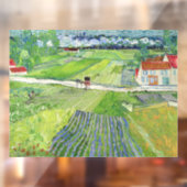 Autocollant Pour Fenêtre Vincent van Gogh - Paysage avec transport et train (Feuille 2)