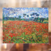 Autocollant Pour Fenêtre Vincent van Gogh - Poppy Field (Feuille 2)