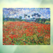 Autocollant Pour Fenêtre Vincent van Gogh - Poppy Field (Feuille 3)