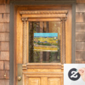 Autocollant Pour Fenêtre Vincent van Gogh - Récolte à La Crau (Porte d'accueil)