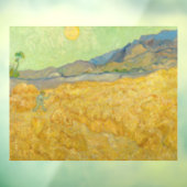 Autocollant Pour Fenêtre Vincent van Gogh - Wheatfield avec une Faucheuse (Feuille 3)