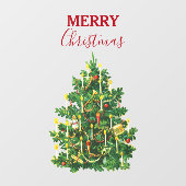 Autocollant Pour Fenêtre Vintage Noël (Feuille)