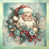 Autocollant Pour Fenêtre Vintage Santa Window Cling (Feuille 3)