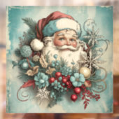 Autocollant Pour Fenêtre Vintage Santa Window Cling (Feuille 2)