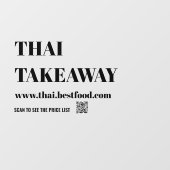 Autocollant Pour Fenêtre Vinyles transparents pour fenêtre de plats à empor (Feuille)