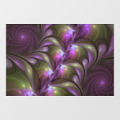 Autocollant Pour Fenêtre Violet Abstrait violet violet kaki fractal (Feuille)