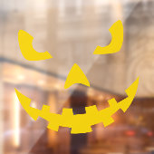 Autocollant Pour Fenêtre Visage Jack-o-lanterne éffrayant (Feuille 2)