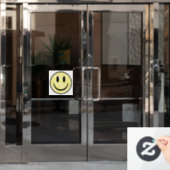 Autocollant Pour Fenêtre Visage souriant éclaboussé (Porte de bureau)