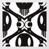 Autocollant Pour Fenêtre Visages morbides (Feuille)