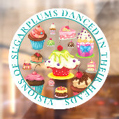Autocollant Pour Fenêtre Visions de Sugarplums dansent dans leurs têtes (Feuille 2)