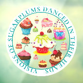 Autocollant Pour Fenêtre Visions de Sugarplums dansent dans leurs têtes (Feuille 3)