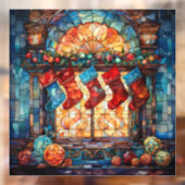 Autocollant Pour Fenêtre Vitrages de Noël en verre collé (Feuille 2)