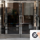 Autocollant Pour Fenêtre vitrail de la baie tropicale (Porte de bureau)