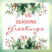 Autocollant Pour Fenêtre Vœux de saison (Feuille 3)