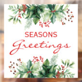 Autocollant Pour Fenêtre Vœux de saison (Feuille 2)