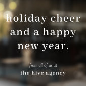 Autocollant pour fenêtre | Vœux d'entreprise pour