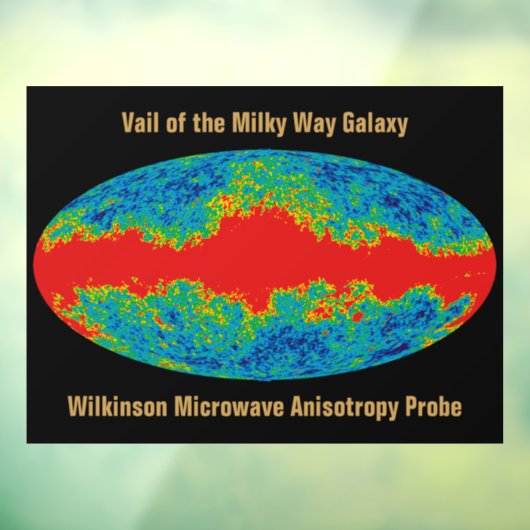Autocollant Pour Fenêtre Voile Galaxy Voie Lactée sur l'univers WMAP (Feuille 3)