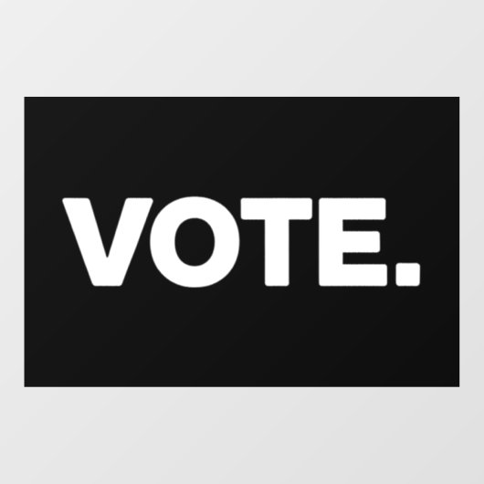 Autocollant Pour Fenêtre Vote Election 2024 Vote Droits de vote Suffrage (Feuille)