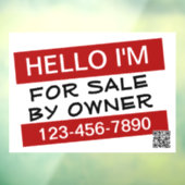 Autocollant Pour Fenêtre Votre code QR personnalisé pour l'annonce de vente (Feuille 3)