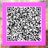 Autocollant Pour Fenêtre Votre code QR Scan Info Fenêtre promotionnelle Cli (Feuille 2)