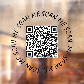 Autocollant pour fenêtre - Votre code QR Scannez-m (Feuille 2)