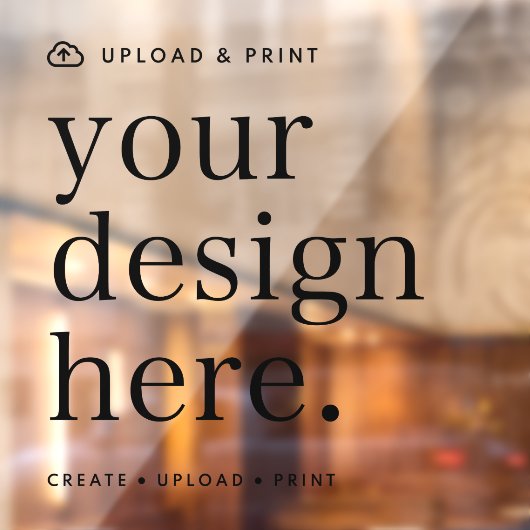 Autocollant pour fenêtre Votre création à téléchar (Feuille 2)