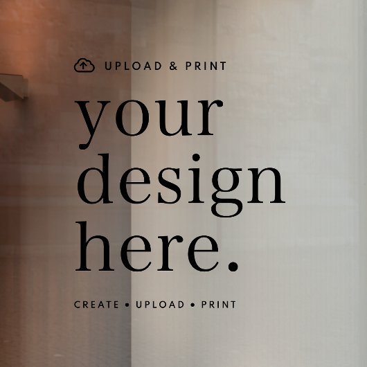 Autocollant pour fenêtre Votre création à téléchar