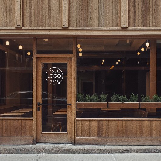 Autocollant Pour Fenêtre Votre logo | Chargement du logo de société personn