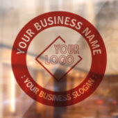 Autocollant Pour Fenêtre Votre logo d'entreprise (Feuille 2)