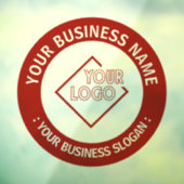 Autocollant Pour Fenêtre Votre logo d'entreprise (Feuille 3)