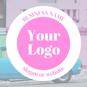 Autocollant Pour Fenêtre Votre logo d'entreprise et modèle de texte modifia