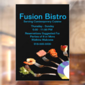 Autocollant Pour Fenêtre Votre Logo / Restaurant Moderne (Feuille 2)