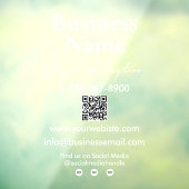 Autocollant Pour Fenêtre Votre nom d'entreprise Storefront QR Code Coordonn (Feuille 3)