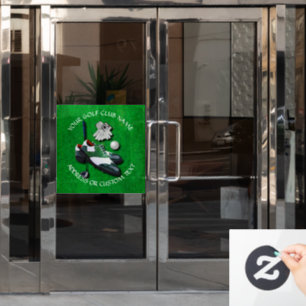 Autocollant Pour Fenêtre Votre nom Golf Club Propriétaire Golf Club