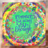 Autocollant Pour Fenêtre Vous êtes assez "Inspirivity" Cling de fenêtre (Feuille 2)