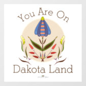 Autocollant Pour Fenêtre Vous Êtes Sur Dakota Land Window Clouer (Feuille)