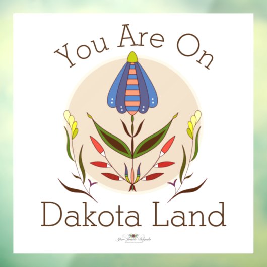 Autocollant Pour Fenêtre Vous Êtes Sur Dakota Land Window Clouer (Feuille 3)