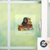 Autocollant Pour Fenêtre Voyager avec mon Black et Tan Cavalier (Maison)