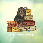 Autocollant Pour Fenêtre Voyager avec mon Black et Tan Cavalier (Feuille 3)