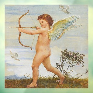 Autocollant Pour Fenêtre Walter Crane Cupidon à l'arc vintage