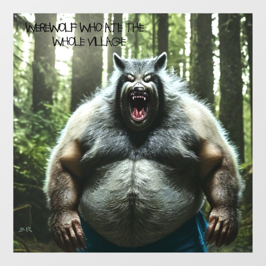 Autocollant Pour Fenêtre Werewolf Ate auto opaque fenêtre serrer le bâton a (Feuille)