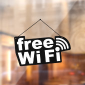 Autocollant Pour Fenêtre Wi-Fi gratuit (Feuille 2)