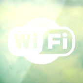 Autocollant Pour Fenêtre Wi-fi gratuit  (Feuille 3)