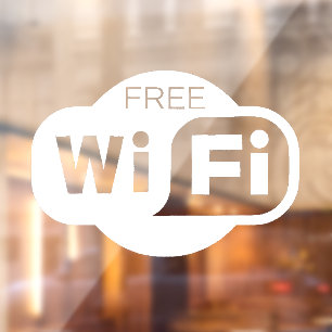 Autocollant Pour Fenêtre Wi-fi gratuit