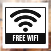Autocollant Pour Fenêtre Wifi Gratuit (Feuille 2)